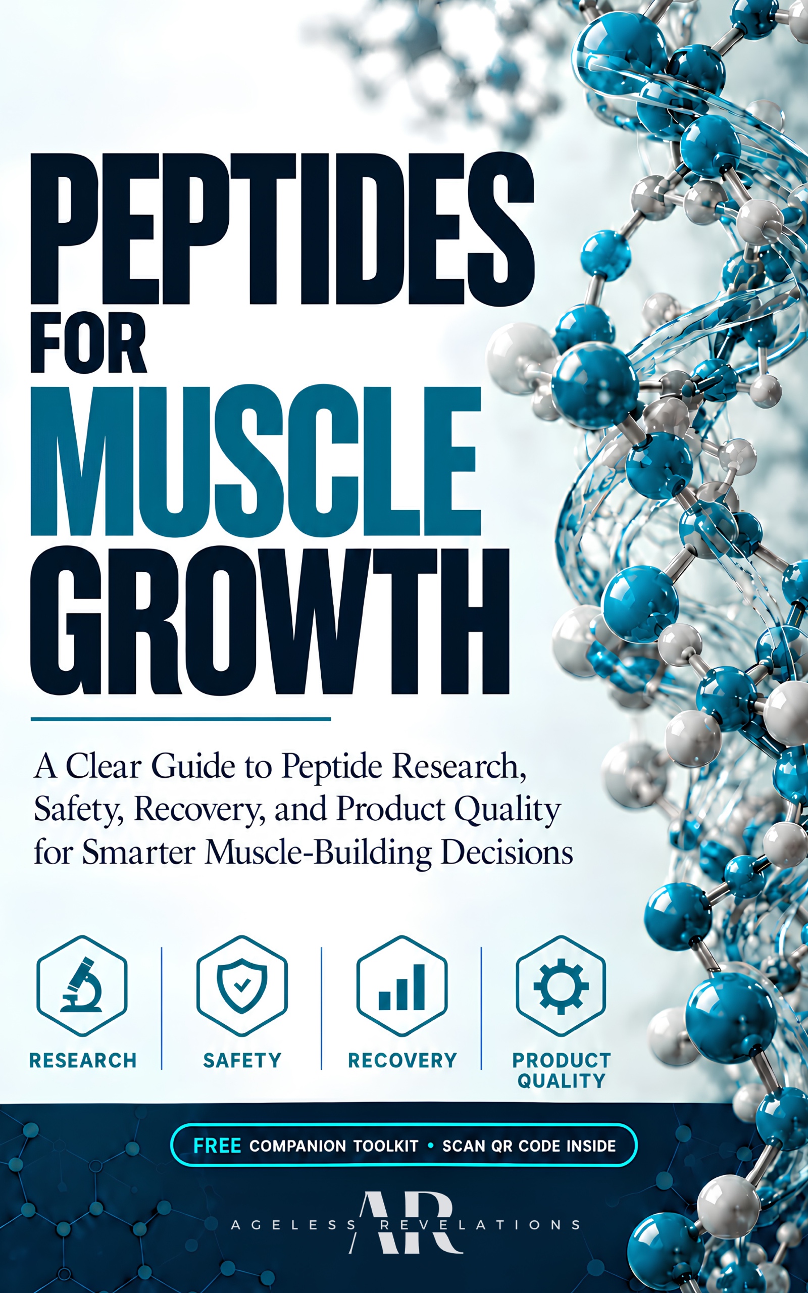 Cover of Peptides for Muscle Growth by Ageless Revelations